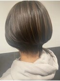 ボブっぽさを残した前下がり丸みショート☆