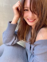 カームリーヘアー(calmLY HAIR) 前髪/アンブレラカラー/こなれミディ/イメチェン/ウェーブパーマ