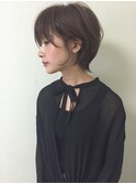 黒髪、硬毛、直毛も柔らかショートパーマ