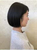 〈切りっぱなし〉×〈おさまり抜群〉×〈ミニボブ〉