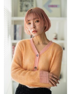 エニイ(ANY) ピンクベージュ × ボブ