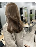 *ミルクティーベージュ ブリーチなしダブルカラー 神戸 三宮