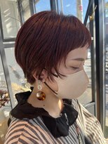 アメ(ame)&nbsp;顔周りレイヤーショート×カシスピンク