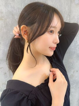 シーシンジュク 新宿南口(Sea shinjuku) 韓国風前髪×シルキーベージュ【髪質改善/新宿/デザインカラー】