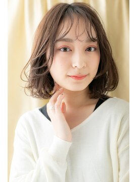 カバーヘア ブリス 大宮西口(COVER HAIR bliss) 透けバングウェットヘアグレーベージュＡラインボブパーマY大宮