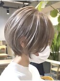 ダブルカラーベージュカラーケアブリーチカラーハイトーンカラー