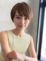 イオ 本厚木(io)&nbsp;20代30代大人かわいい丸みショートベージュカラー前髪