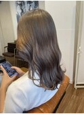 ハイトーンカラー耳かけウルフボブフェイスレイヤーカット