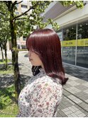 女子力up！透明感ピンクベージュカラー