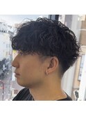 波巻きパーマ【町田メンズカット】