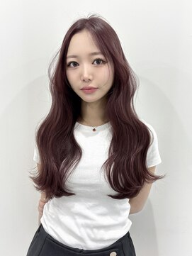 バレット 表参道(VALETTE) raspberry red/ウェーブヘア