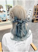 ヘアアレンジ/ハーフアップ/ツインテール/ヘアセット
