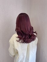 ニクスフリー(nix free) ワインレッドカラー暖色系カラーブリーチ無し髪質改善20代30代