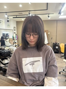 フレームヘア frame hair ミディアム×レイヤー