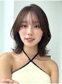 5トーンオリーブベージュ結べるボブ