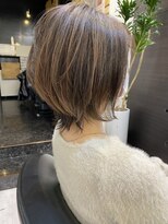 アニー 松戸(ANNI)&nbsp;ホワイトグレージュ/ミニウルフ/デジタルパーマ/チェリーブラウ