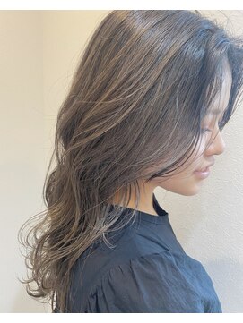 ハイライト×グレージュカラーオリーブグレー