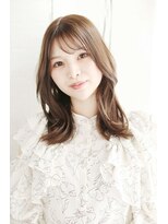 シャンティ 目白(SHANTi) セミロング_シースルーバングの韓国風エギョモリスタイル