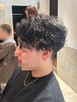 ヘアリゾート粋 ティガ 池袋店(tiga) メンズ/波巻きパーマ/マッシュショート