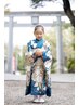 7歳 着付け+ヘアセット ¥13,000(土日祝¥14,300)着物お持込み