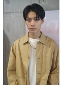 10代/20代/センターパート/曲がる縮毛矯正/池袋メンズカット