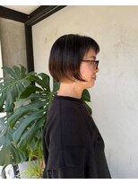 ディレクト(Direct) 丸みボブダークブルー鹿児島/天文館6.20