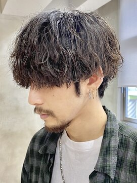 フィフス 大分(fifth) 大分ツイストスパイラルパーマメンズカットラウンドマッシュ緩め
