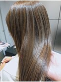 伸ばしかけ×ダークグレージュ