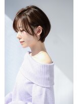 マッシュアンドマッシュアヴェダ ららぽーと福岡店(mash&mash AVEDA)&nbsp;【ショートボブ】ふんわりスタイリング♪耳かけショートスタイル