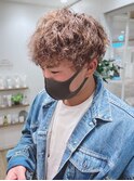 【松戸 岩口】ベージュカラーツイストスパイラルショート