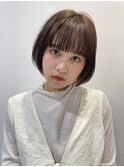 艶髪ミニボブ/オリーブブラウン