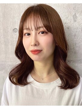 空 韓国風カット/顔周りカット/くびれ巻き