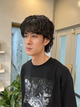 シーン(SCEN) ウルフパーマ　メンズパーマ 前髪パーマ/20代/30代/40代