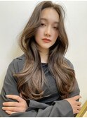 韓国ヘア シースルーバング フェイスレイヤー ワンホン A0215