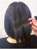 20代30代40代髪質改善トリートメントミディアムボブ艶感透明感