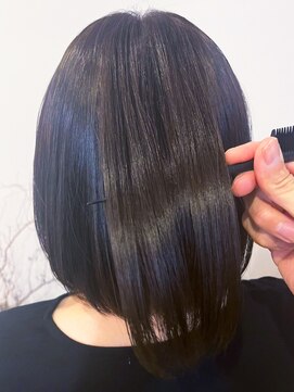 レポヘアー(Repos hair) 20代30代40代髪質改善トリートメントミディアムボブ艶感透明感