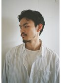 ナチュラルオールバックショート