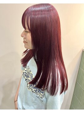 イギー(igggy) ダブルカラーで作るボルドーカラー♪