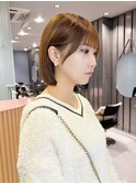 イメチェン/ホワイトブロンド/外ハネボブ/美髪/名古屋/名駅