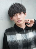 ツイストスパイラルマッシュ黒髪