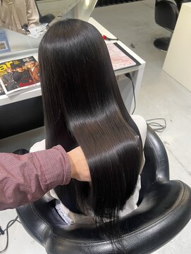 フォルテ 城北店 髪質改善トリートメント　ダークグレージュ　暗髪