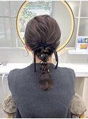 結婚式お呼ばれヘア♪ローポニー×編み下ろしスタイル◎