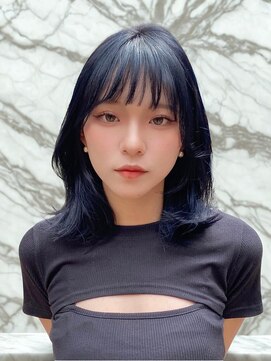 ニューヨークニューヨーク 梅田茶屋町店(NYNY) ブルーブラック　ブルーグレージュ　暗めカラー