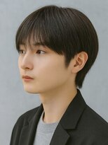 アクシス 津田沼(AXIS)&nbsp;黒髪ミディアムセンターパートレイヤースタイル