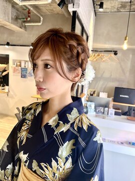 ストロベリーR. 夏のお祭り、花火大会にヘアセット