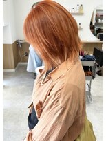 ラフテル(RAFTEL)&nbsp;【RAFTEL 鴨井】オレンジ×レイヤーボブ