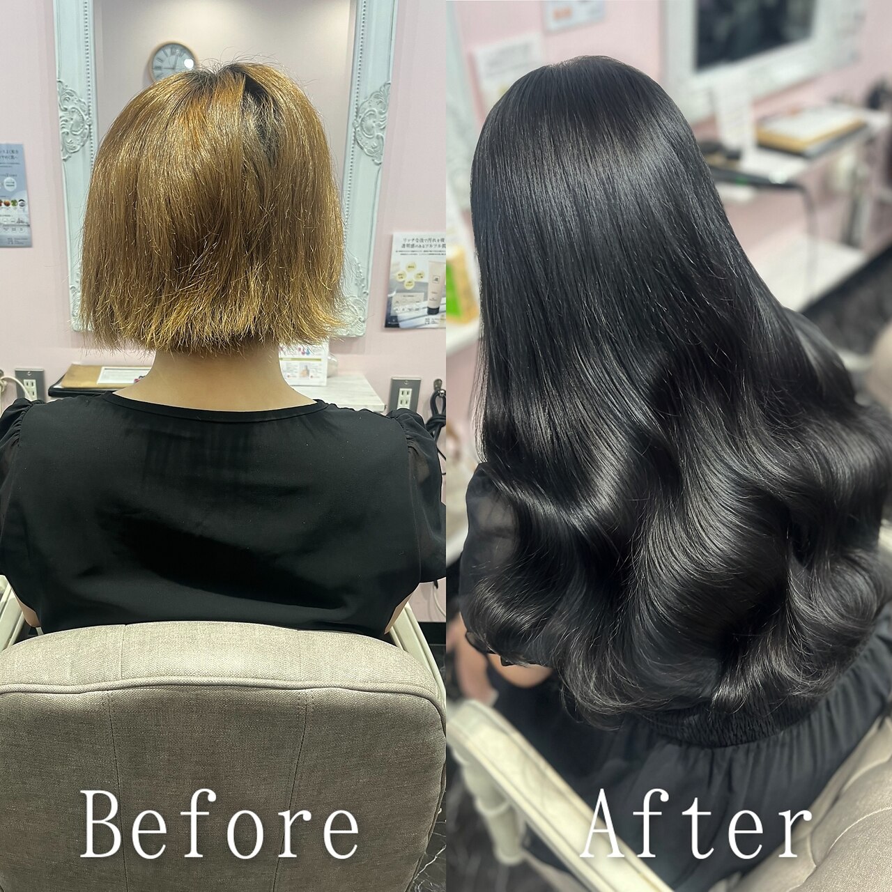 ブラック#シールエクステ#ローライト#ヨシンモリ#シルバー#広島
