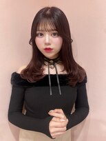 ボタン シブヤ(VOTAN SHIBUYA)&nbsp;カラー/レイヤー/レッド/韓国ヘア/渋谷/顔まわり