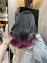 ヴァイス 渋谷店(VAICE)&nbsp;シルバーグレー/裾カラー/ピンク