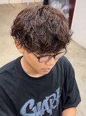 ブラウンシャドウパーマ